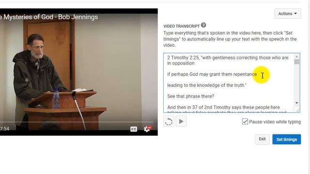 Transcribe & Time Code Using YouTube’s Automated Features смотреть онлайн