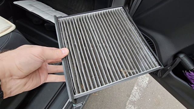 17 серия, Haval M6 2024, замена фильтра салона спустя 11т.км.