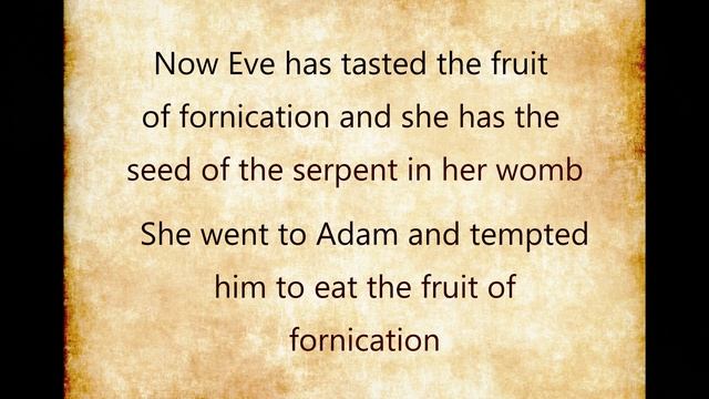 Forbidden Fruit was not an Apple, It was Fornication | Fall of Adam and Eve in the Garden of Eden смотреть онлайн