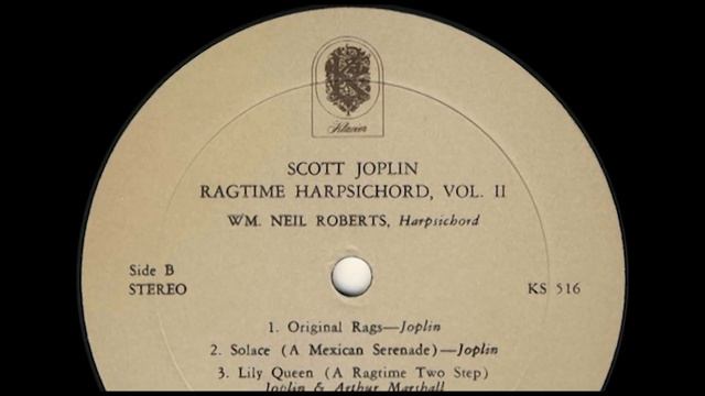 William Neil Roberts (harpsichord) Scott Joplin, Ragtime Harpsichord Vol 2 смотреть онлайн
