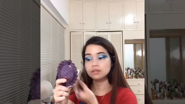 FIRST TIME USING BLUE EYESHADOW| Simple Makeup Tutorial |Michelle Bamba смотреть онлайн