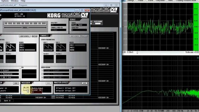 microKorg XL - The vocoder as simple 16 band graphical equalizer смотреть онлайн