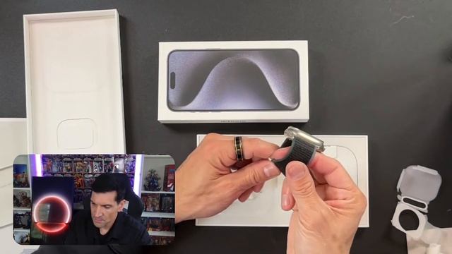 Unboxing the new iphone 15 Pro Max in Blue and Apple Watch Ultra 2 смотреть онлайн