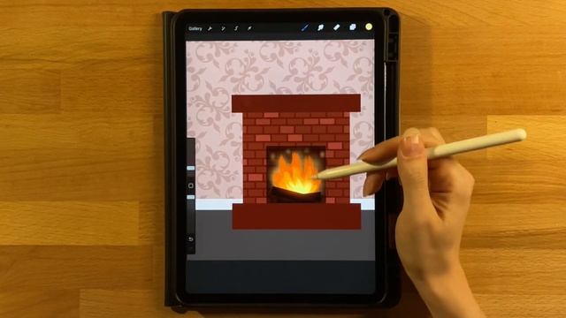Procreate Step by Step Tutorial - Stockings by the Fireplace смотреть онлайн