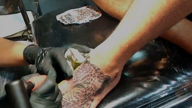 Realistic jaguar tattoo in colour ...tbc смотреть онлайн