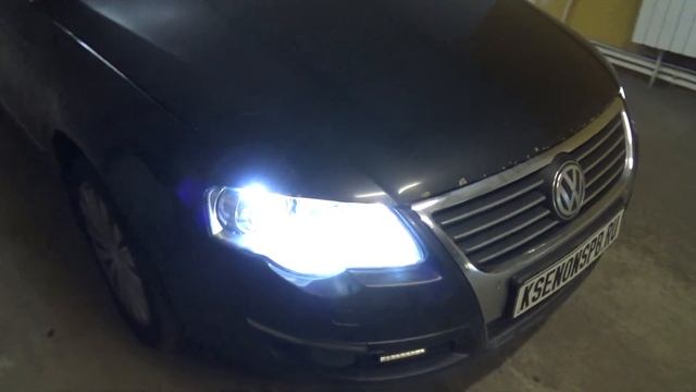 Volkswagen Passat B6 замена линз VALEO AFS на HELLA 3 смотреть онлайн