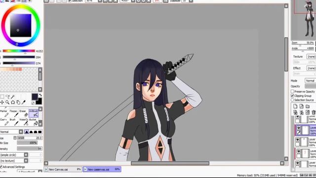 Paint Tool SAI |Speed painting [Nier:Automata OC] смотреть онлайн