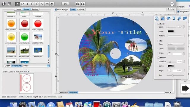 Mac CD/DVD Label Maker, CD, DVD Label Software for Mac OS X смотреть онлайн