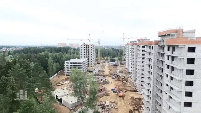 ЖК «Мелодия леса» - съёмка с воздуха смотреть онлайн