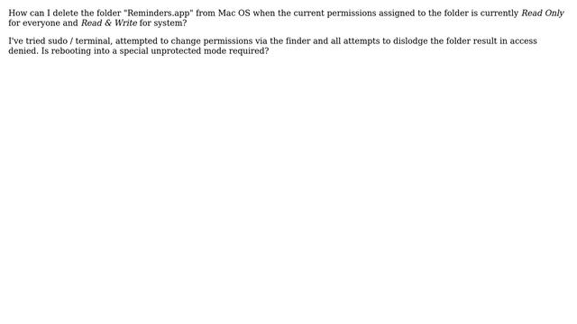 Apple: How to remove "Reminders.app" from Mac OS? смотреть онлайн