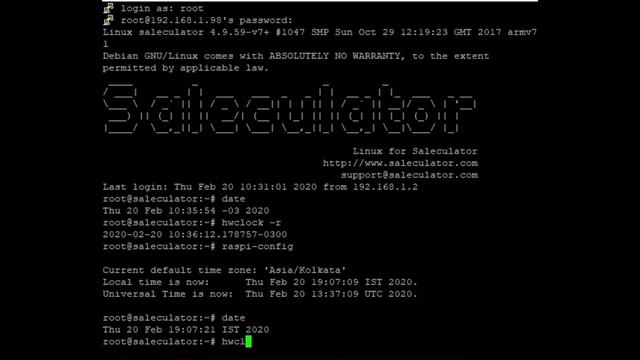 Saleculator - Date & Time update (Raspberry Pi) смотреть онлайн