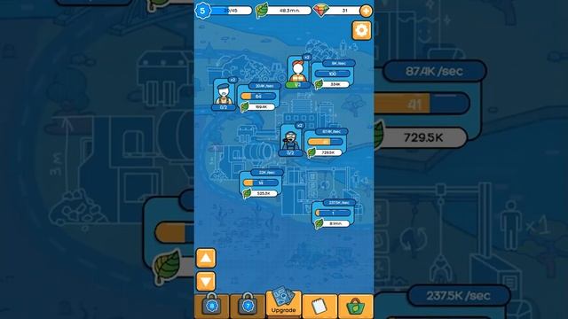 Idle EcoClicker - Gameplay Walkthrough Part 02 - Recycling Machine (iOS, Android) смотреть онлайн