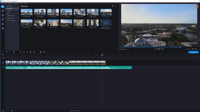 Mavic Air 2 Video Editing For Beginners | Movavi Basics Part 1 смотреть онлайн