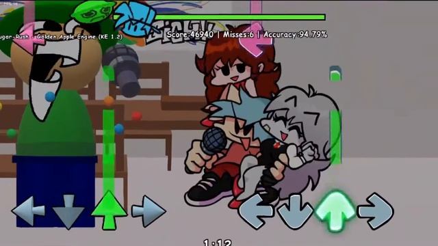 FNF Golden Apple (Sugar Rush 15 fallos) смотреть онлайн