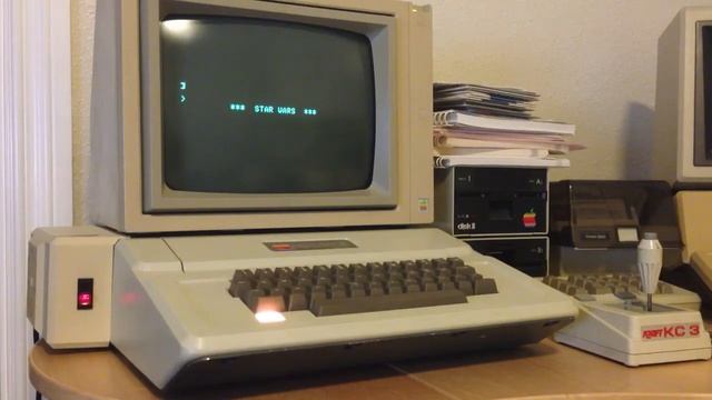 Apple II+ loading Star Wars game with theme song смотреть онлайн