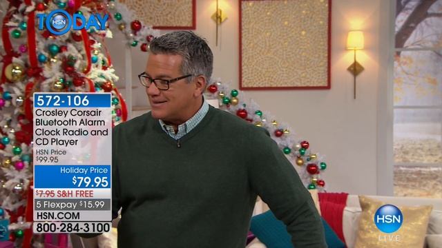 Crosley Corsair Bluetooth Alarm Clock Radio and CD Player смотреть онлайн