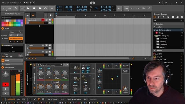 Mega Impacts - Randomized Impact Sounds for Bitwig Studio 3.2.8 смотреть онлайн