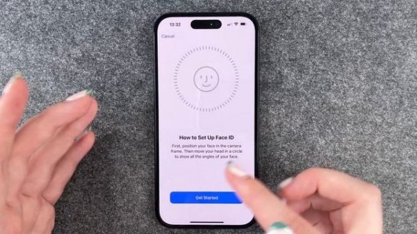 iPhone 15 - How to setup Face ID •  • 📱 • 🙂 • 🔓 • Tutorial