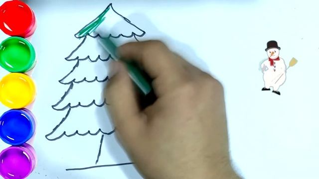 Bolalar uchun rasm chizish archa va qorbobo смотреть онлайн