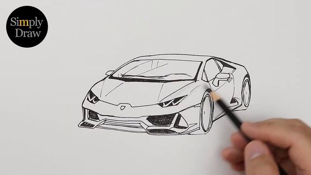How to draw Lamborghini Huracan Evo 2020 смотреть онлайн