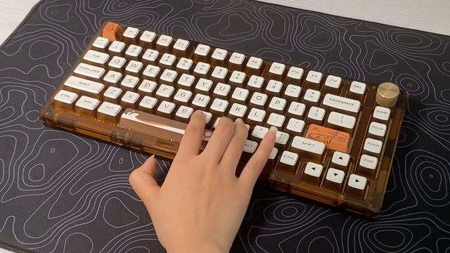 Womier G75 Coffee Themed Gasket/Top Mounted Mechanical Keyboard Review смотреть онлайн