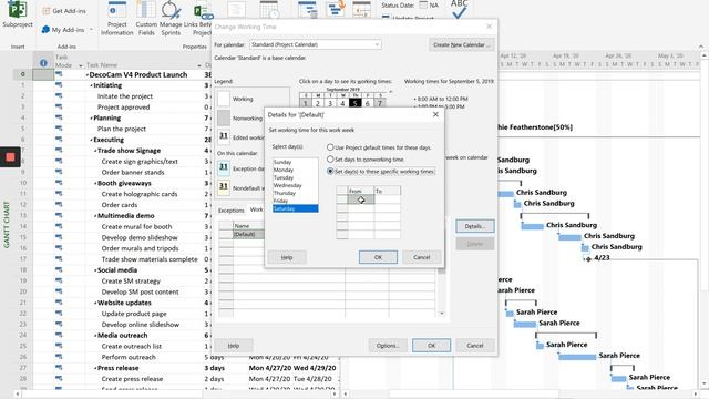 MS Project Tutorial #4 - Updating the working days смотреть онлайн