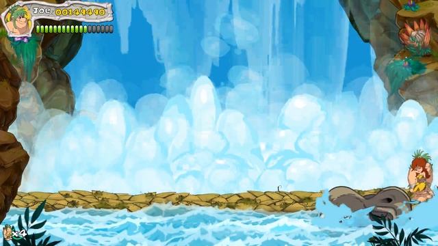 New Joe & Mac - Caveman Ninja arcade mode no death 60fps смотреть онлайн