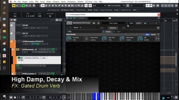 UVI Workstation Simple Production Demo : Routing, Mixer, AUXs & Master Bus, ARP Module & Automation