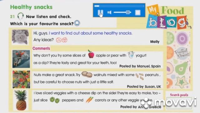 4 Grade Module 6. Healthy snacks. My food blog смотреть онлайн