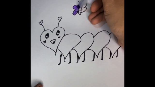 😘Easy For Kid😘A Heart Worm 2023 Color Learning For Kid #8 смотреть онлайн