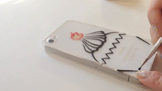 DIY : speed ink drawing on phone case | Cupcake смотреть онлайн