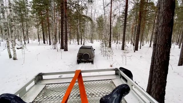 УАЗ - посидел и поехал. Снег vs Лебедка. Mitsubishi Pajero и Косуля смотреть онлайн