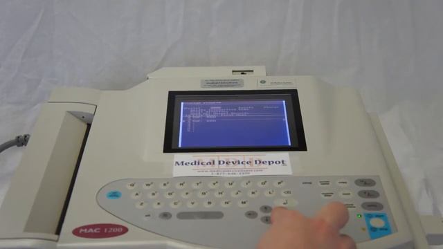 GE Marquette MAC 1200 - Printing And Deleting Records