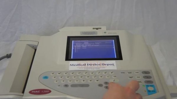 GE Marquette MAC 1200 - Printing and Deleting Records