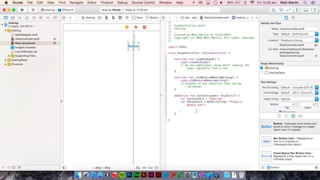 Adding Sharing to an iOS app (swift) смотреть онлайн