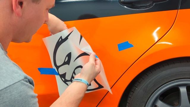 Hellcat decal application 12.5" logo size смотреть онлайн