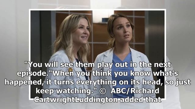 Grey's Anatomy stars Camilla Luddington response that twist Paul giant and teases more go смотреть онлайн