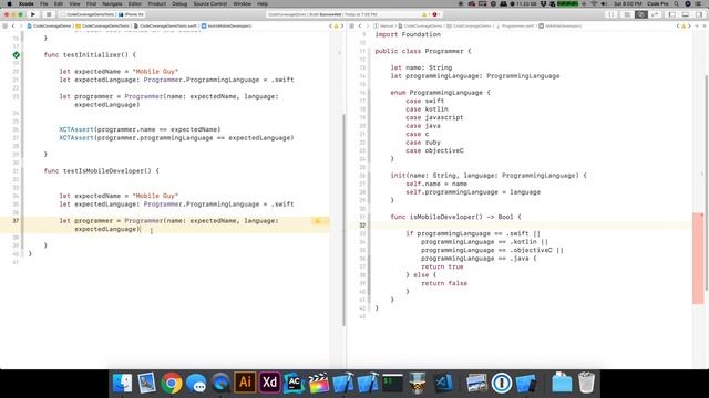 Enabling Code Coverage Xcode смотреть онлайн
