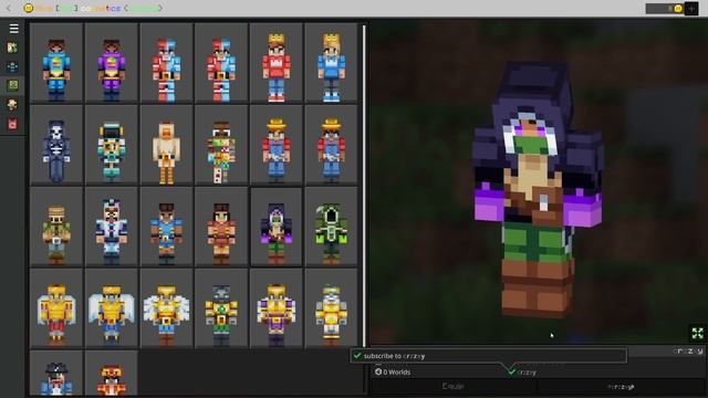 26 Cosmetics Skinpack | Hive Npc Cosmetics | WORKS ON HIVE (PC, IOS, ANDROID)
