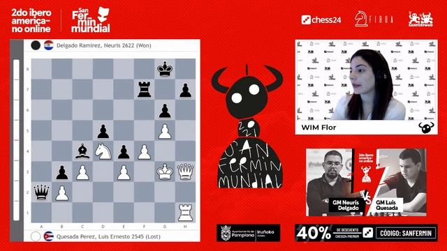 IBEROAMERICANO | FASE ELIMINATORIA | GM Neuris Delgado vs GM Luis Quesada смотреть онлайн