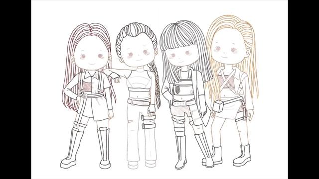 BLACKPINK [ SPEED PAINT ] Cartoon Portrait | Procreate App | iPad Pro смотреть онлайн