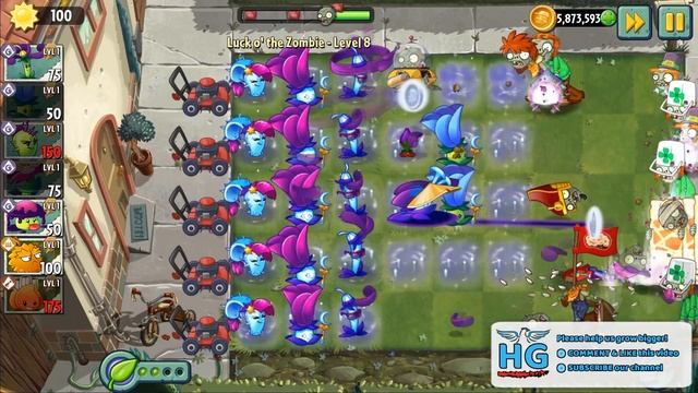 Plants vs Zombies 2 - Luck O' The Zombies Level 8 + DOWNLOAD смотреть онлайн