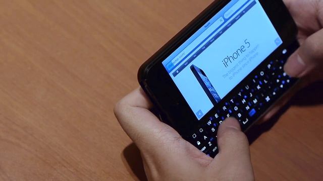 Backlit Keyboard Case for iPhone 5 смотреть онлайн