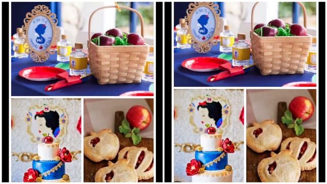 Snow white,Disney princess & red apple birthday theme ideas.snow white decoration for birthday part смотреть онлайн