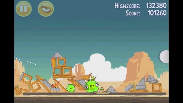 Angry Birds Ham 'Em High 3 Star Walkthrough Level 14-15 смотреть онлайн
