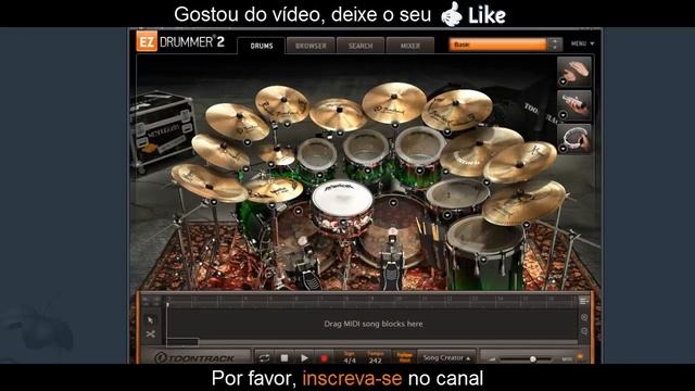 ♪♬ Solos Avançados Na Bateria Virtual EZDrummer #1 смотреть онлайн