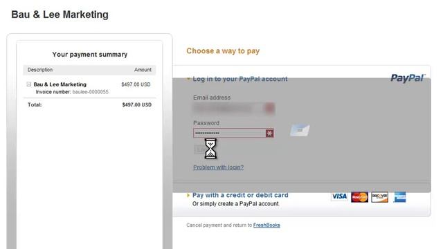 How to Pay Your Invoice Using Paypal in Freshbooks смотреть онлайн