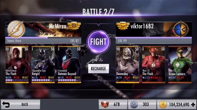 TEAM FLASH!! | Injustice iOS | Online 7 Match Battle ~ Part 3! смотреть онлайн