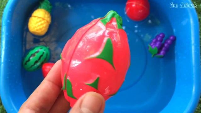 Learn fruits, strawberries, apples, grapes, kiwi, pineapple, melon, banana смотреть онлайн