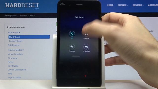 Activate Camera Timer – Photo Delay in WIKO Harry смотреть онлайн